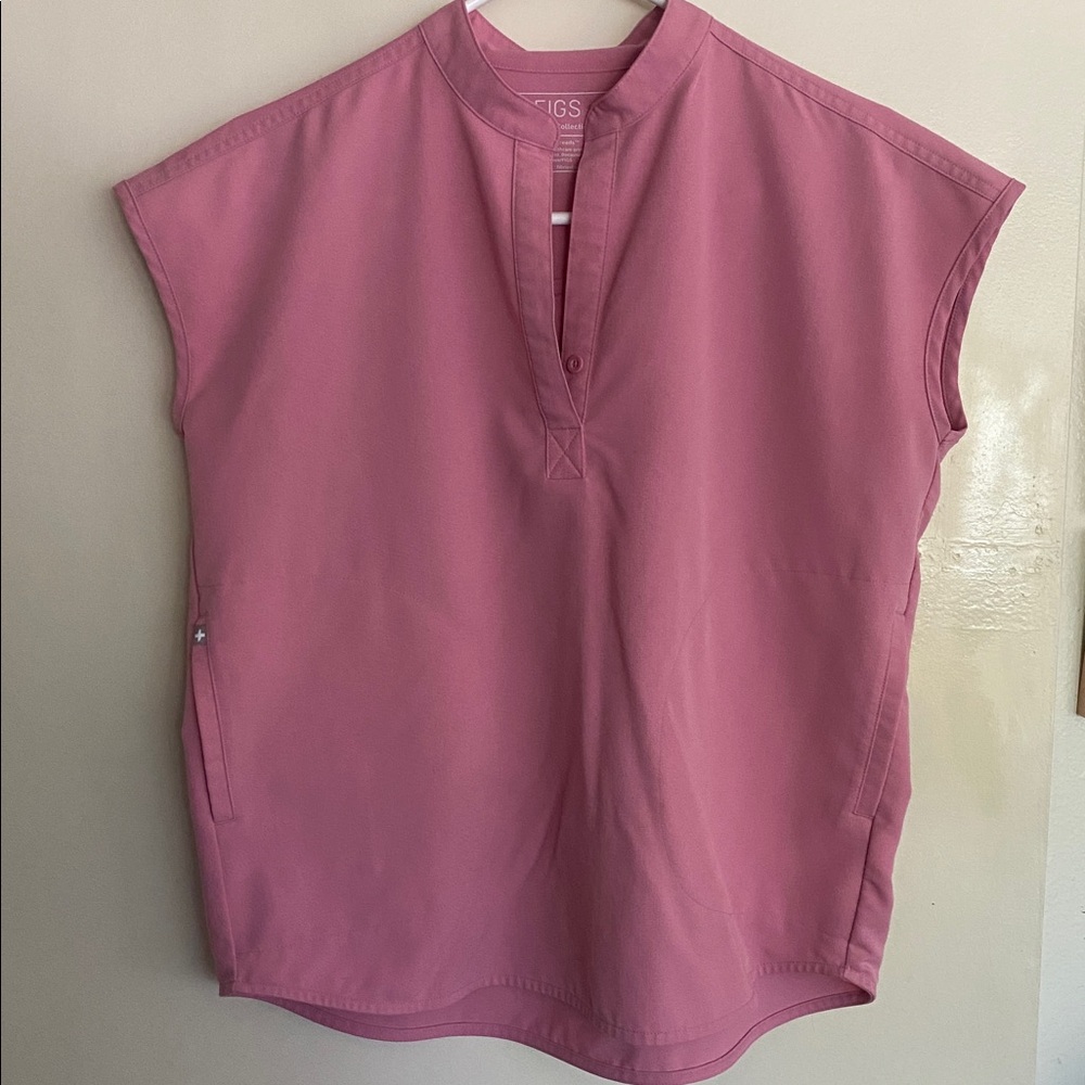 Figs Pink Oversized Rafaela top
